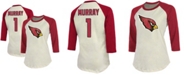 Fanatics Women's Kyler Murray Cream, Cardinal Arizona Cardinals Player Raglan Name Number 3/4 Sleeve T-shirt